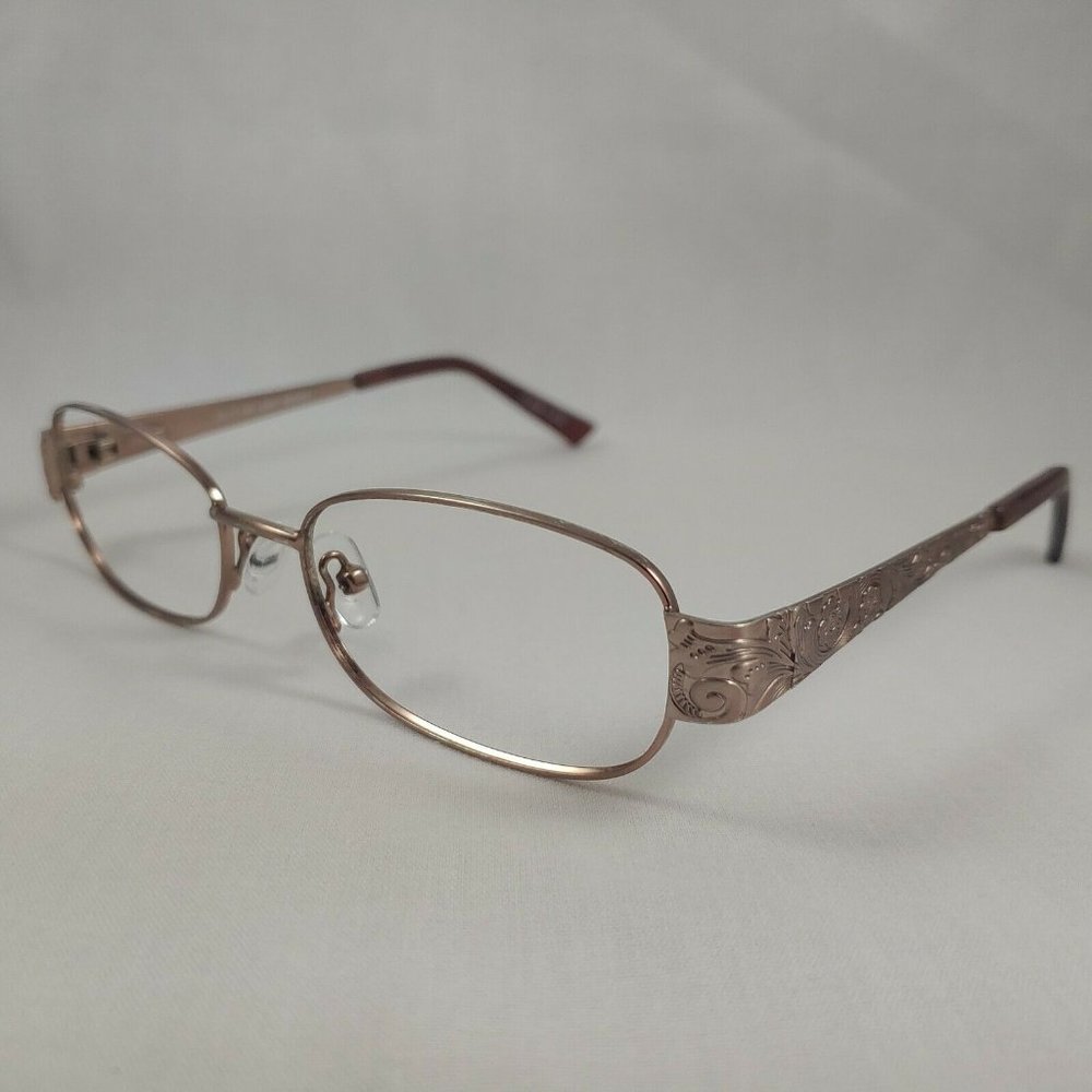 Richard Taylor Eyeglass Frames SCOTTSDALE Pizzazz Full Rim Light Brown Pink